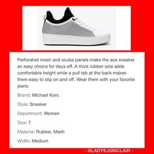 michael michael kors ace mesh and scuba sneaker